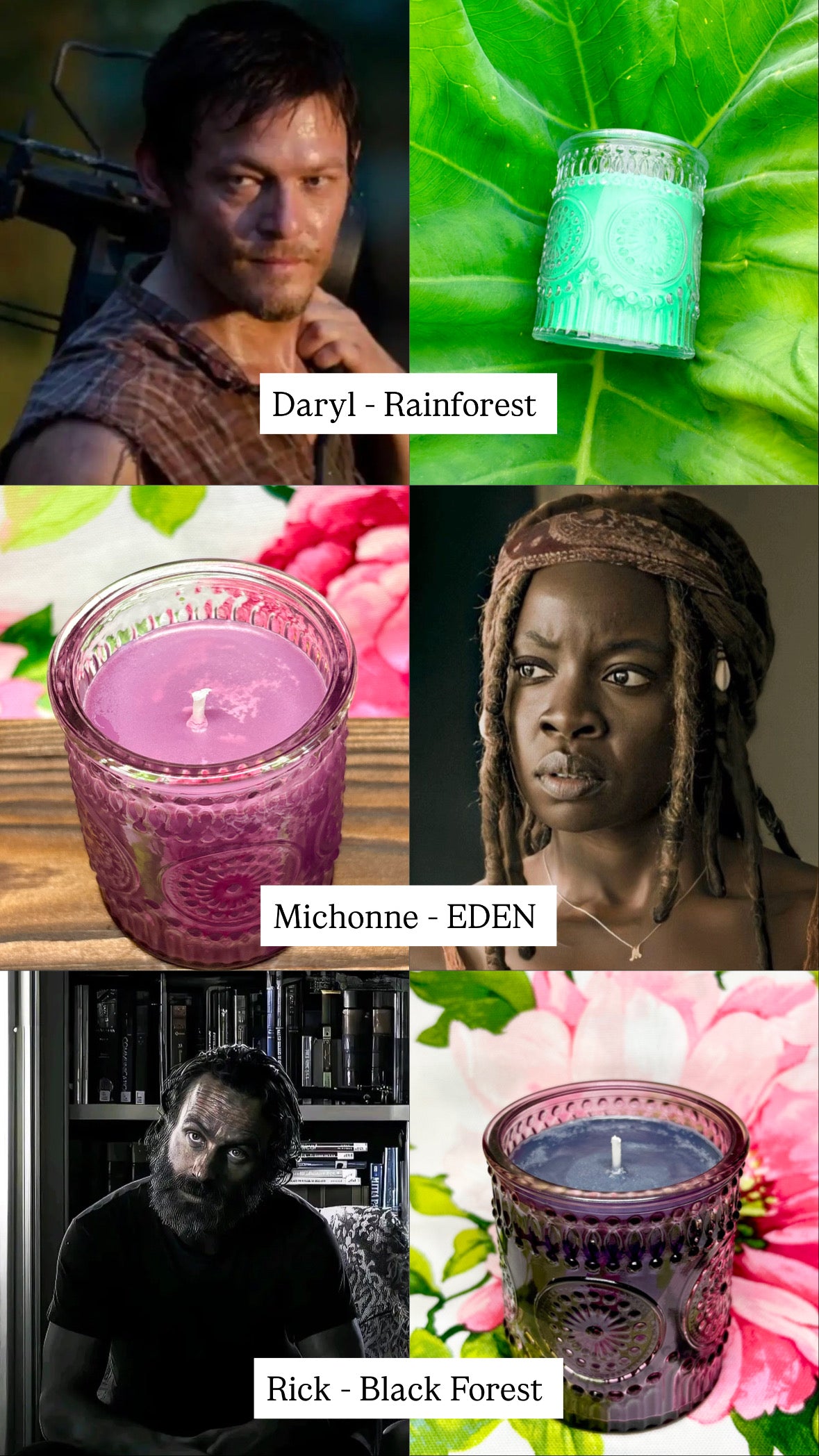 The Walking Dead - candle set bundle